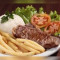 Arroz Branco,Feijão De Caldo,Bife Bovino ,Batata Frita E Salada.