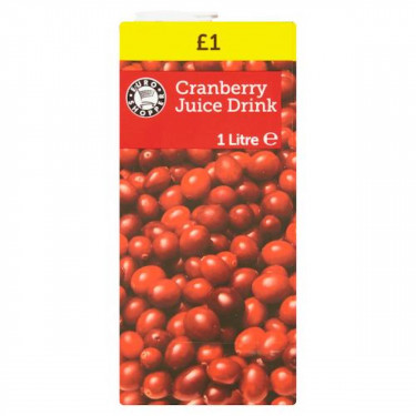 Euro Shopper Cranberry Juice Drink 1 Litre