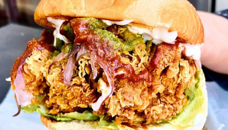 Crispy Chicken Tikka Sandwich