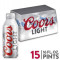 Coors Light Lager Beer (16 Oz X 15 Kt) (Ang.).