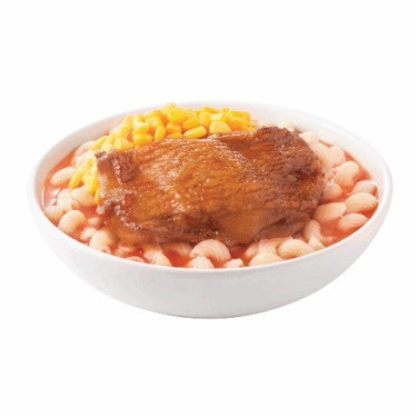 Jiàng Shāo Jī Bā Fān Jiā Nóng Tāng Niǔ Niǔ Fěn/Roast Chicken Twisty Macaroni In Tomato Soup (Dr721G)