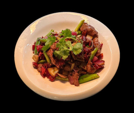 Zī Rán Yáng Ròu Stir-Fried Lamb Slices With Cumin Seeds Chilli