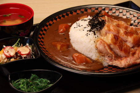 Kā Lí Jī Bā Dìng Shí Japanese Curry Set (Chicken Thighs)