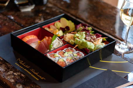 Sushi Bento Box With Miso Soup