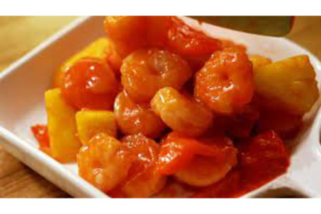 Sweet And Sour King Prawns Peppers Gū Lǎo Xiā