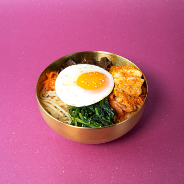 Pào Cài Là Zhū Ròu Bàn Fàn Spicy Kimchi Pork Bibimbap