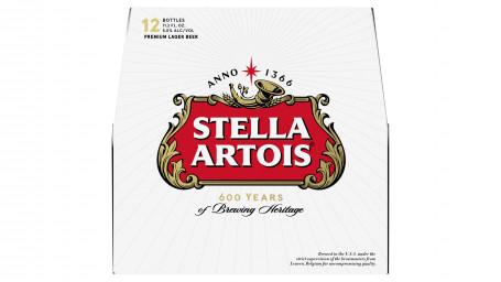 Belgijska Butelka Piwa Stella Artois Lager (11,2 Uncji X 12 Ct)