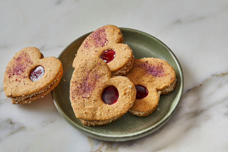 Tahini Linzers With Halva Cream