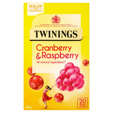 Twinings Żurawina Malina Kwiat Czarnego Bzu Torebki 20 Szt