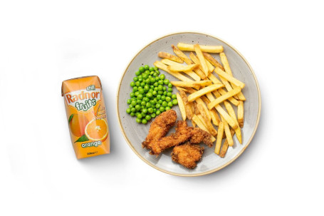 Kids' Buttermilk Breaded Chicken And Chips