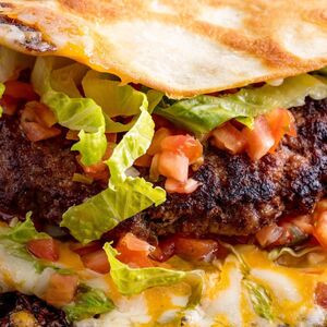 Burger Quesadilla