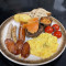 Rno Yān Sān Wén Yú Yīng Lún Zǎo Cān Rno Smoked Salmon Full English Breakfast