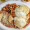 Chilaquiles W/Egg, Beans Potatoes