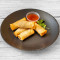 Veg Spring Rolls With Sweet Chilli Sauce (5Pcs) (V)