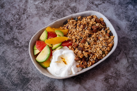 Granola Yogurt Bowl Gé Lán Nuò Lā Kǎo Mài Piàn Pèi Xī Là Rǔ Lào、 Niú Yóu Guǒ、 Chéng、 Xī Yòu