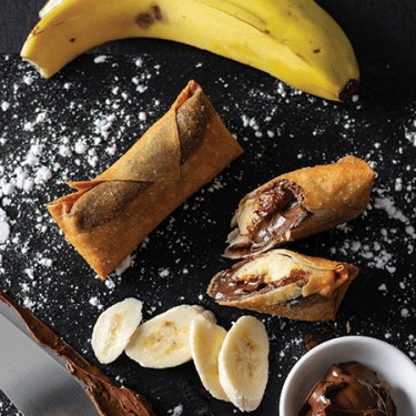 Nutella Banana Spring Roll