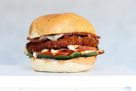 House Crumbed Schnitzel Burger