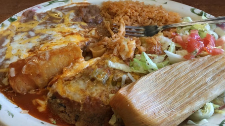 1 Enchilada, 1 Chile Relleno, 1 Taco