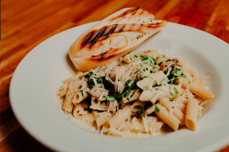 Mushroom Spinach Penne Pasta