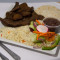 Carne Asada Con Chimol Arroz, Frijoles